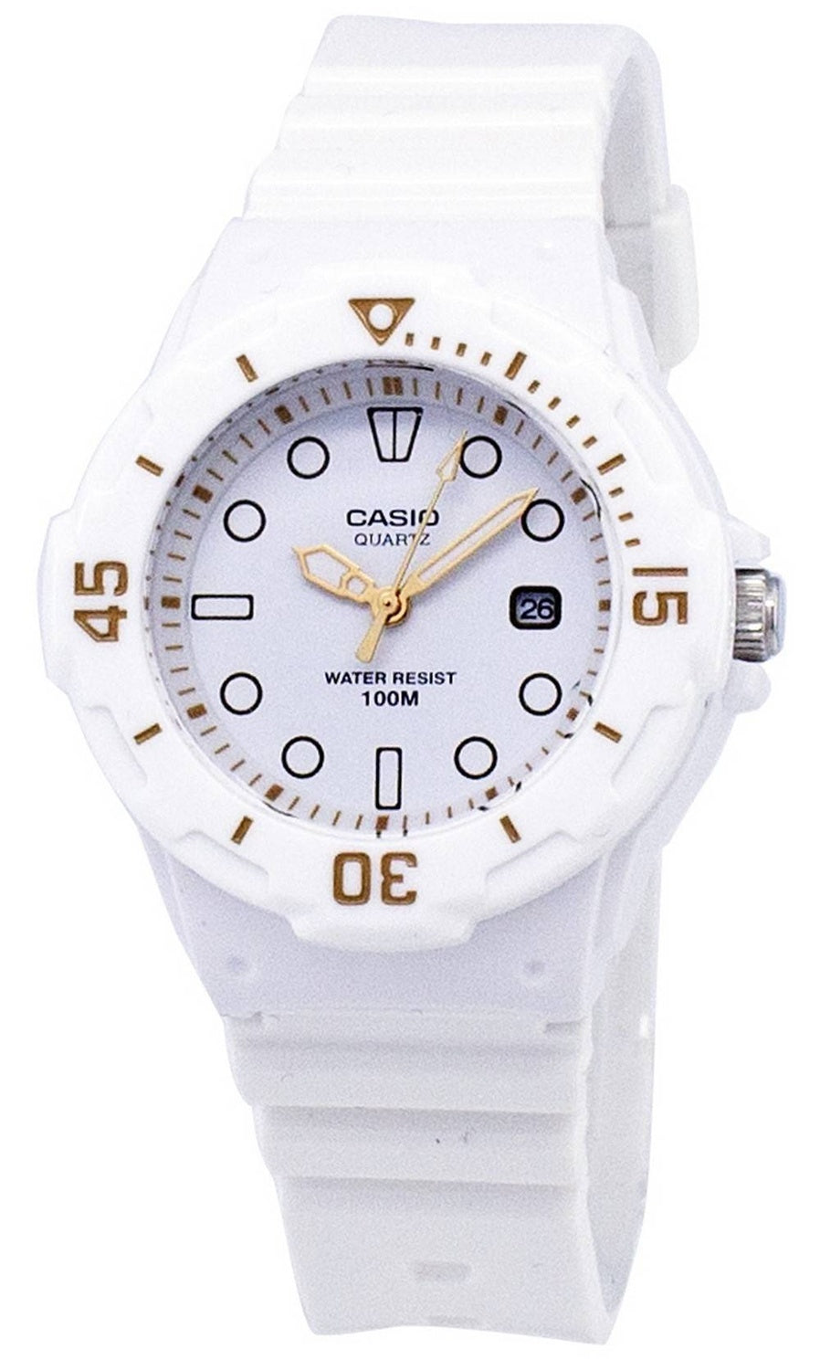Casio Enticer Classic Analog Vit Urtavla LRW-200H-7E2VDF LRW200H-7E2VDF Damklocka