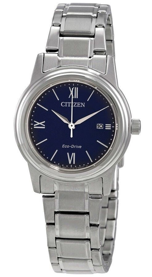 Citizen Classic Blue Dial Rostfritt stål Eco-Drive FE1220-89L 100M damklocka