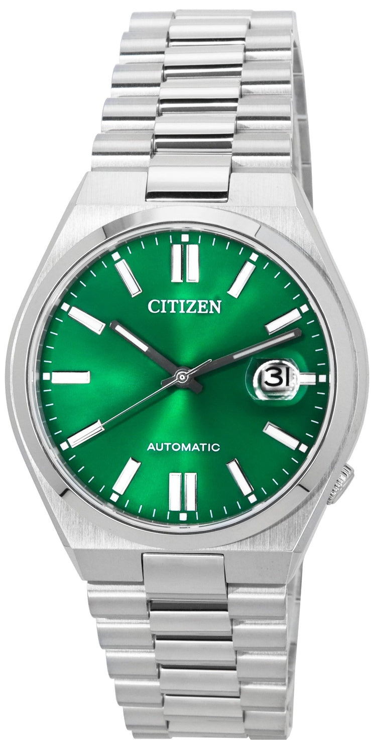 Citizen Tsuyosa rostfritt stål grön urtavla automatisk NJ0150-81X herrklocka