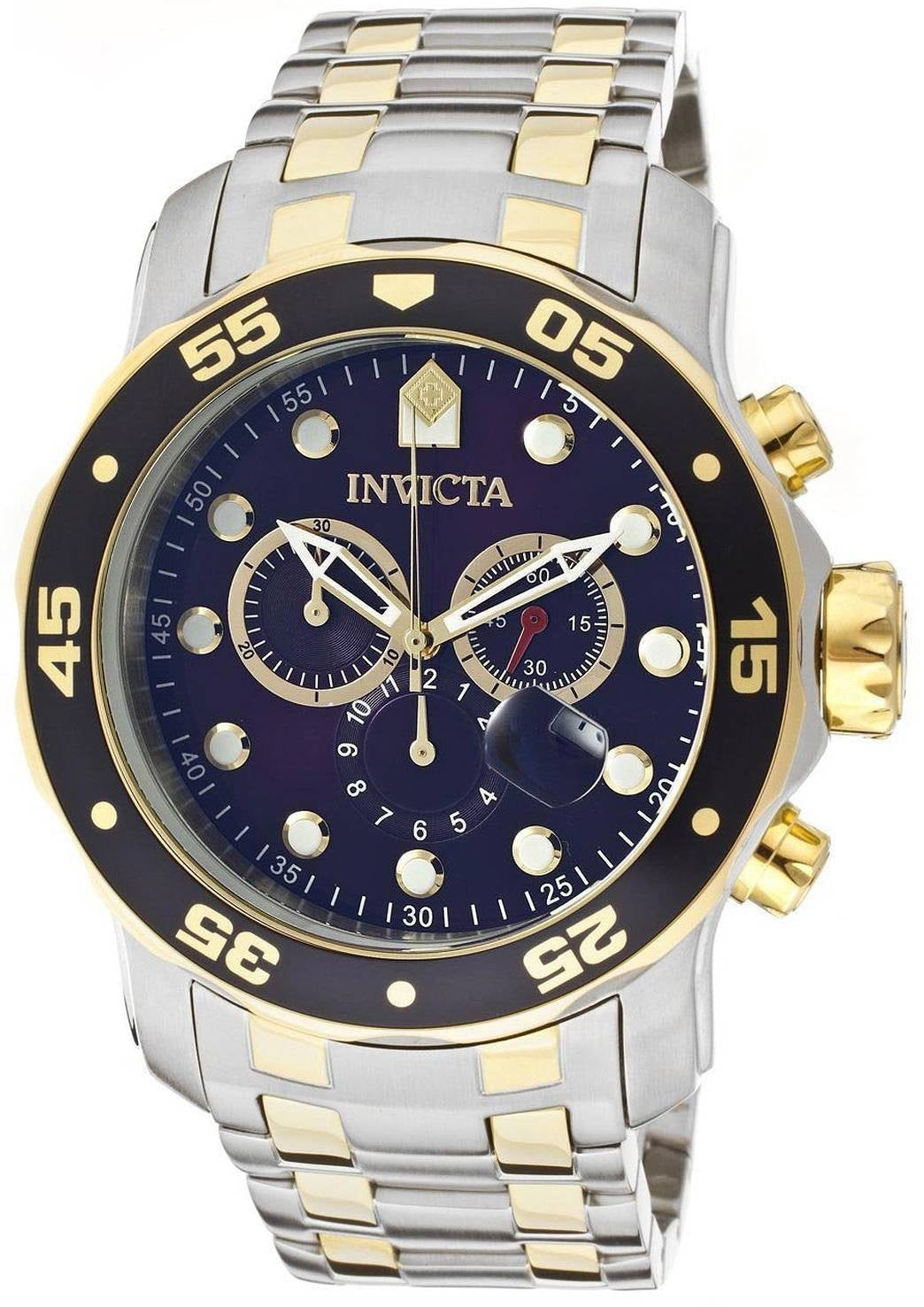Invicta Pro-Diver Chronograph Blue Dial 0077 herrklocka