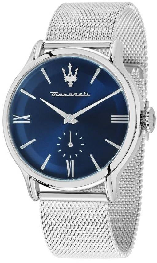 Maserati Epoca Rostfritt stål Mesh Blue Dial Quartz R8853118017 100M herrklocka
