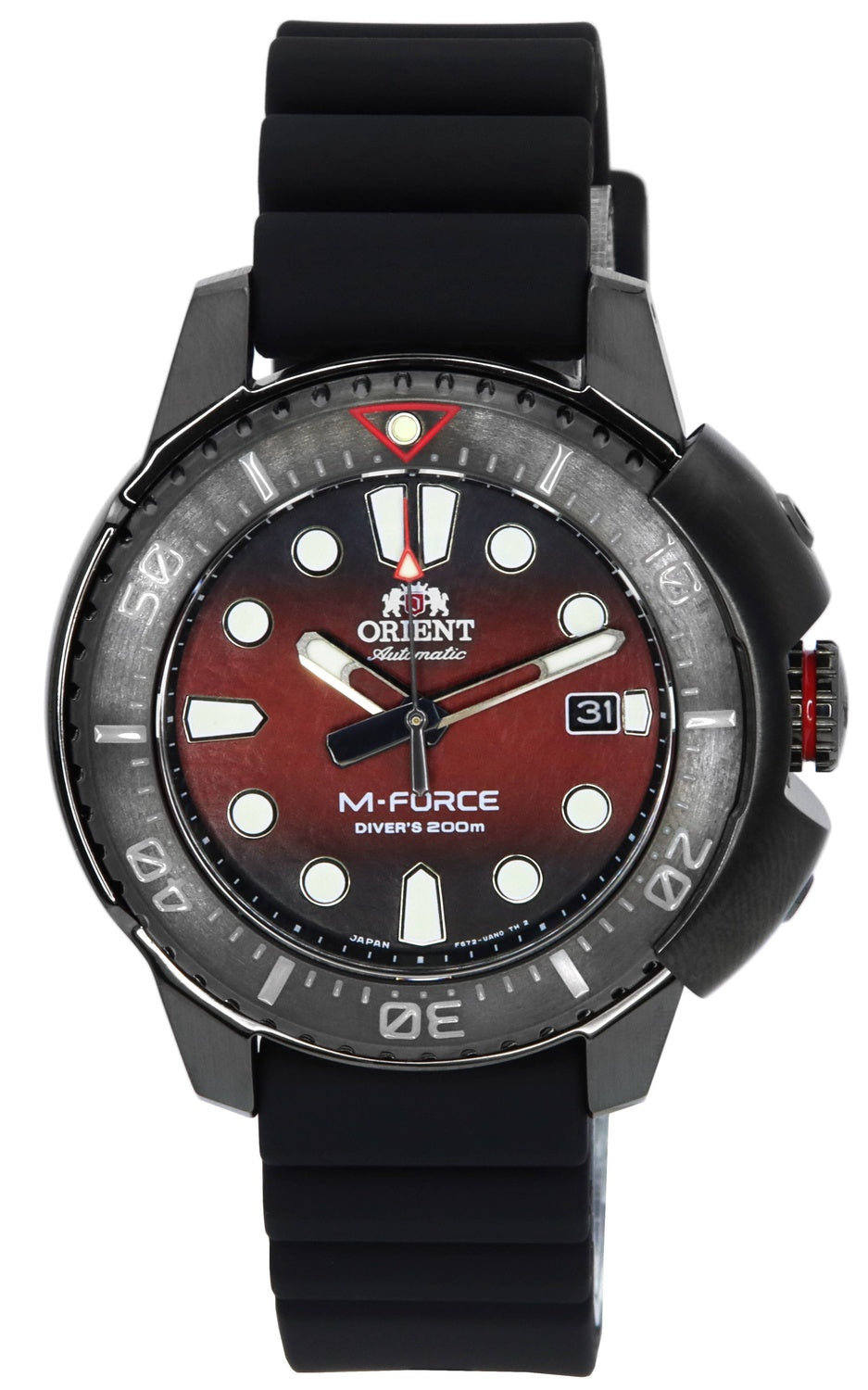 Orient M-Force Limited Edition Red Dial Automatic Diver's RA-AC0L09R00B 200M herrklocka