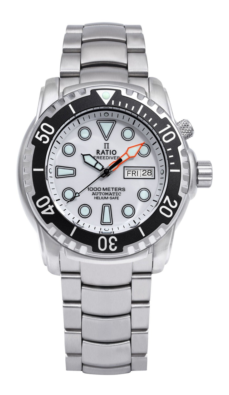 Ratio FreeDiver Helium-Safe 1000M Sapphire Automatic 1068HA96-34VA-WHT herrklocka