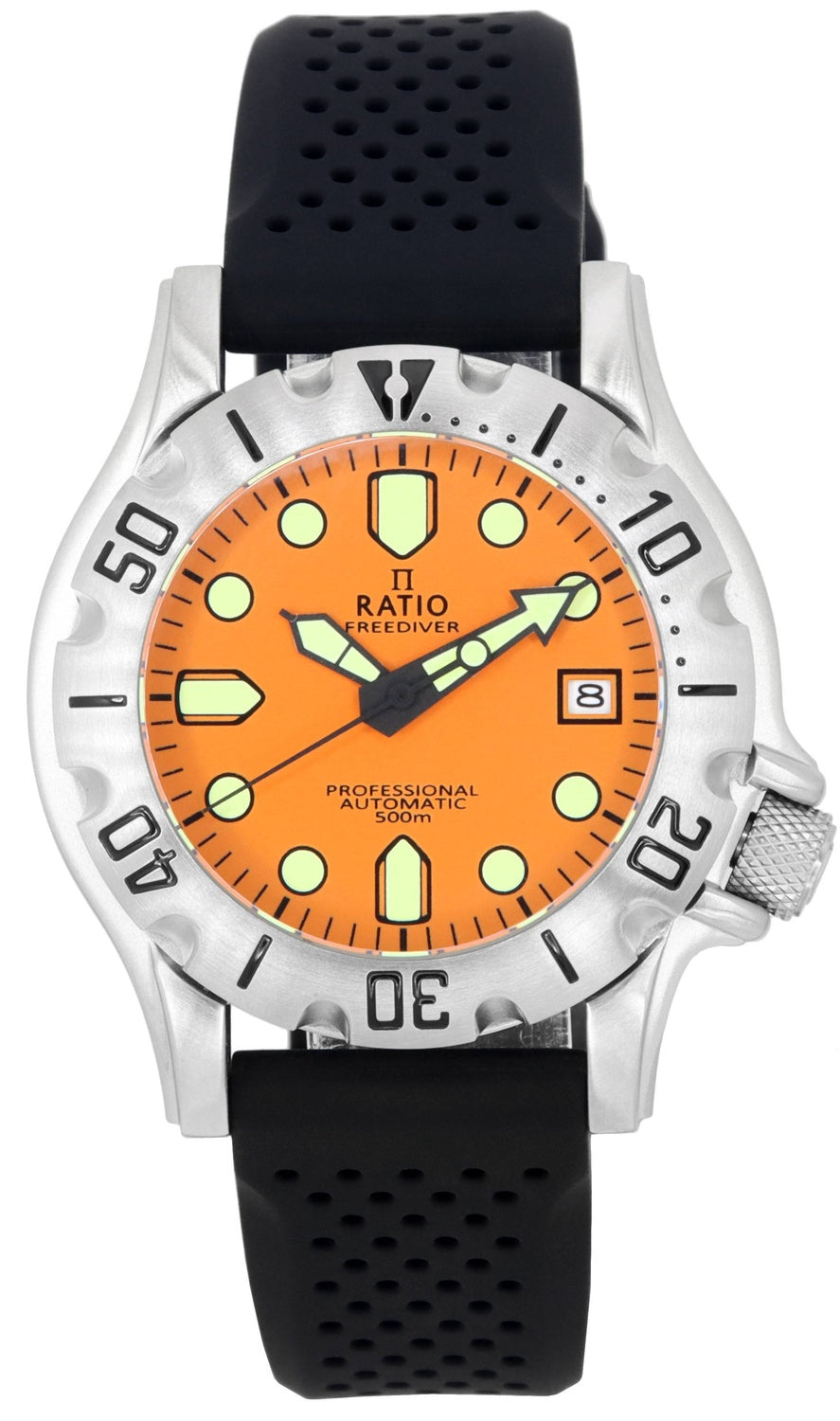 Ratio FreeDiver Professional Sapphire Orange Dial Automatisk RTF011 500M herrklocka