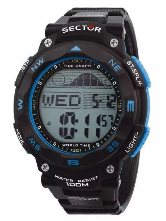 Sector EX-35 Digital Black Dial Quartz R3251534002 100M herrklocka