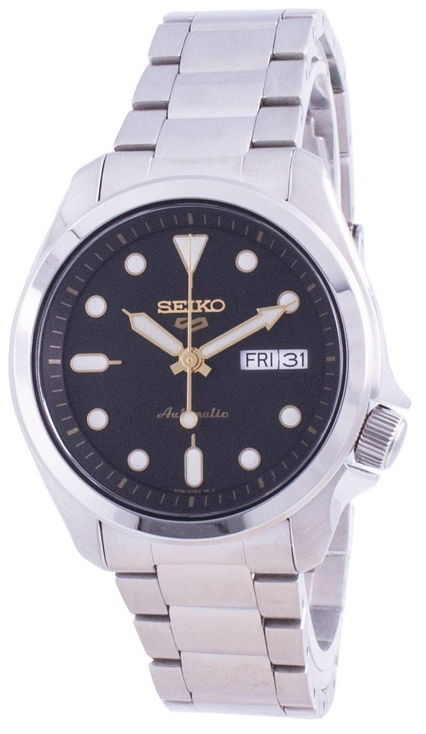 Seiko 5 Sports Black Dial Automatisk SRPE57 SRPE57K1 SRPE57K 100M herrklocka