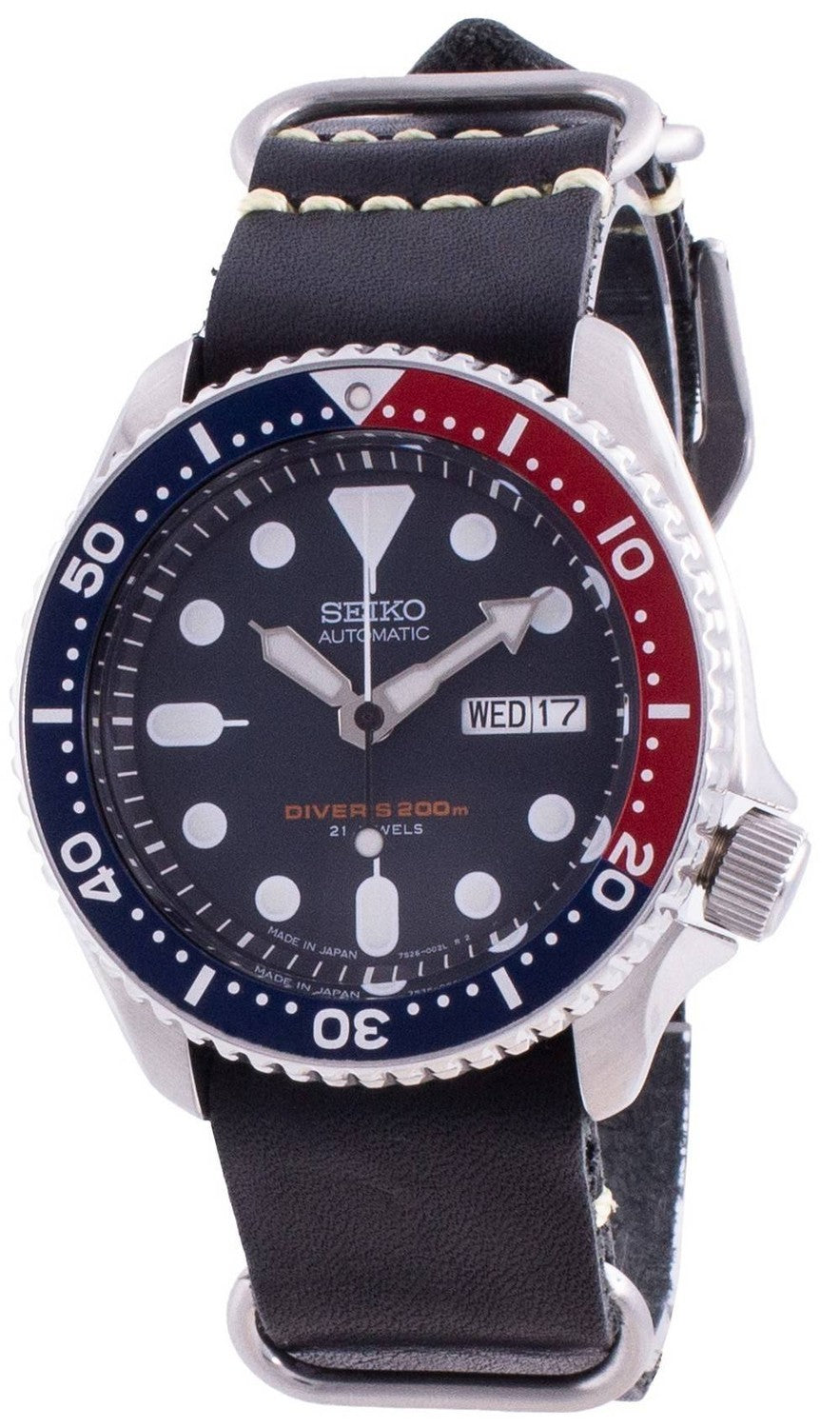 Seiko Automatic Diver's SKX009J1-var-LS19 200M Japan-tillverkad herrklocka