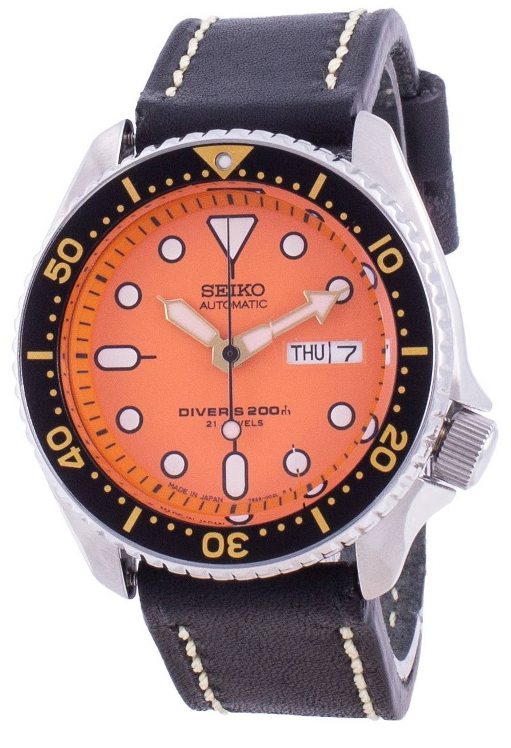 Seiko Automatic Diver's SKX011J1-var-LS16 200M Japan-tillverkad herrklocka