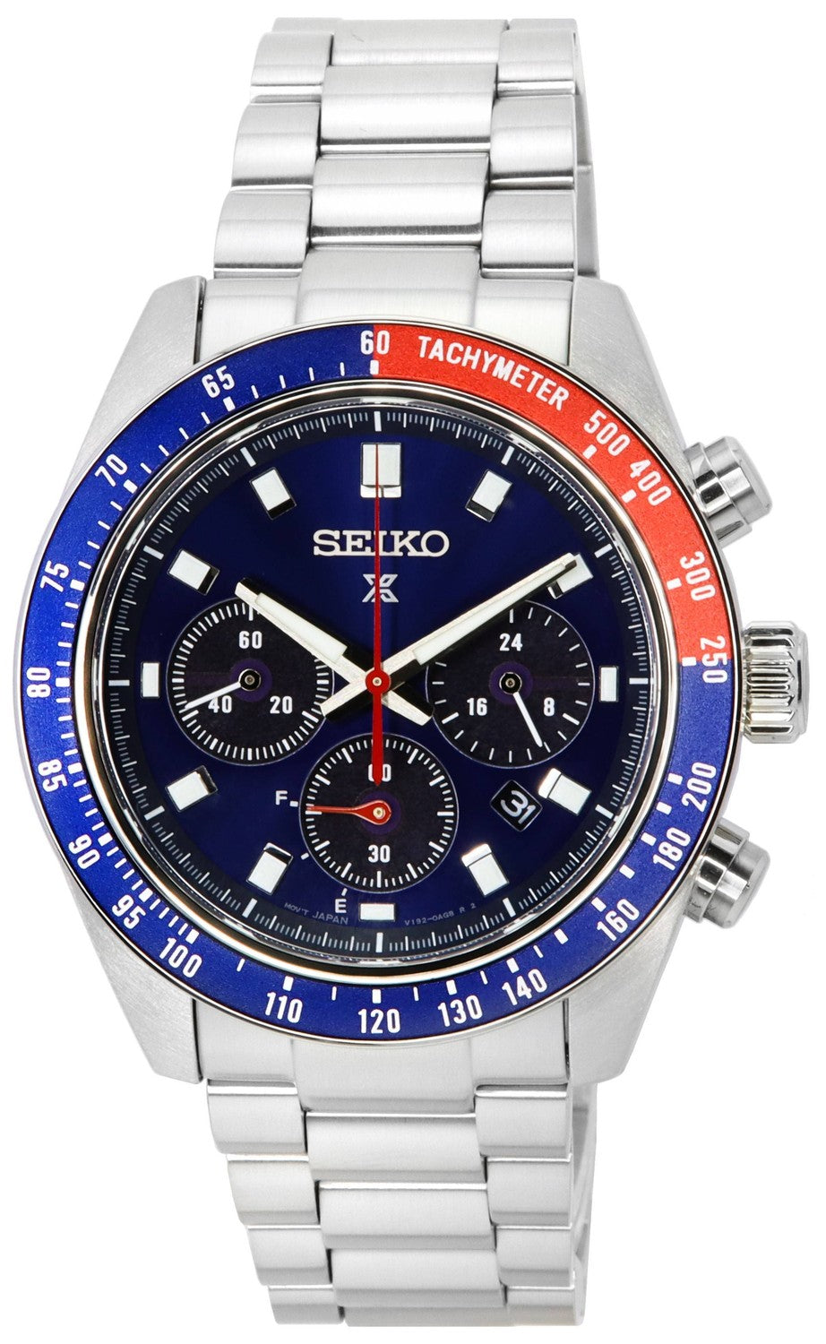 Seiko Prospex Speedtimer Go Large Solar Chronograph Blue Dial SSC913 SSC913P1 SSC913P 100M herrklocka