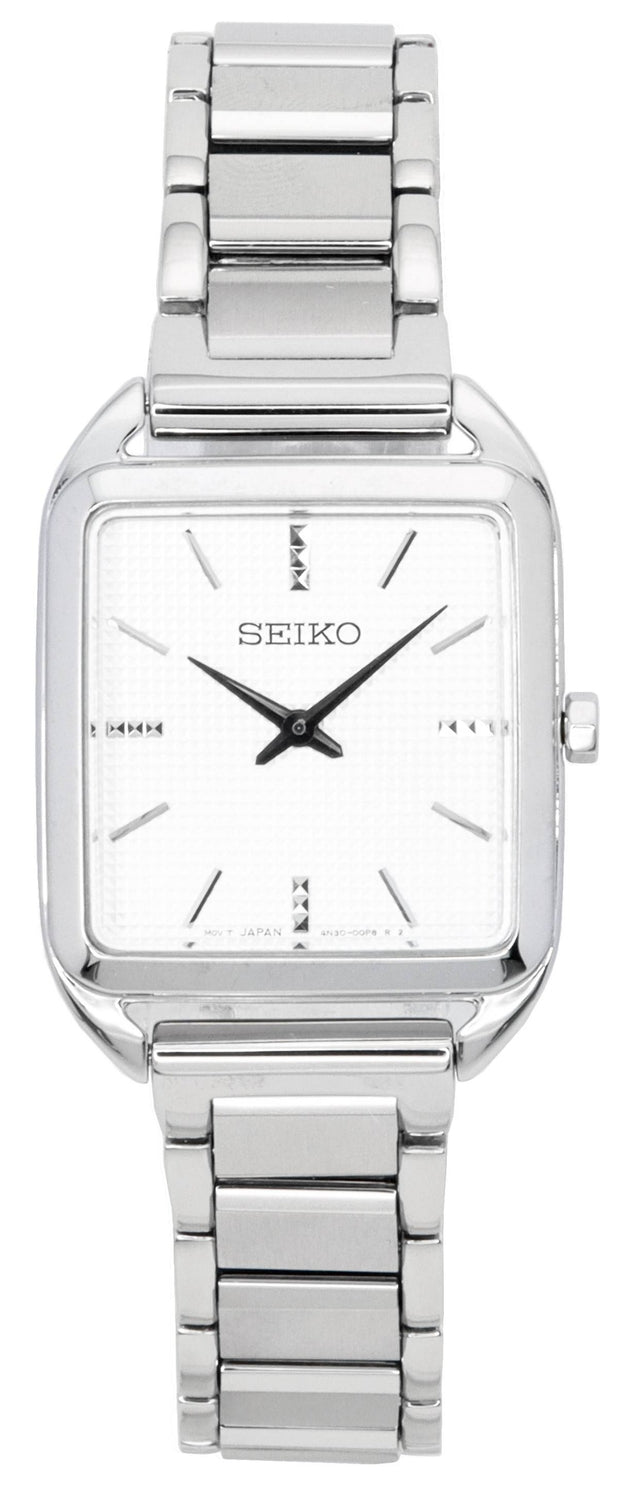 Seiko Rostfritt stål Vit Urtavla Quartz SWR073 SWR073P1 SWR073P Damklocka