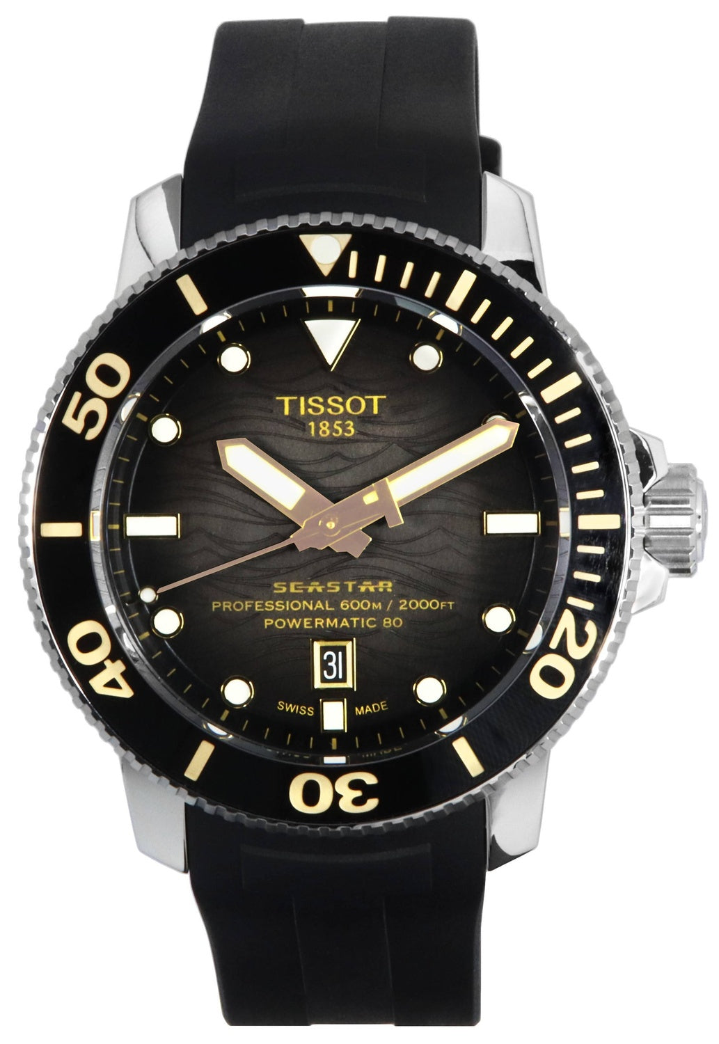 Tissot T-Sport Seastar 2000 Professional Powermatic 80 Diver's T120.607.17.441.01 T1206071744101 600M herrklocka