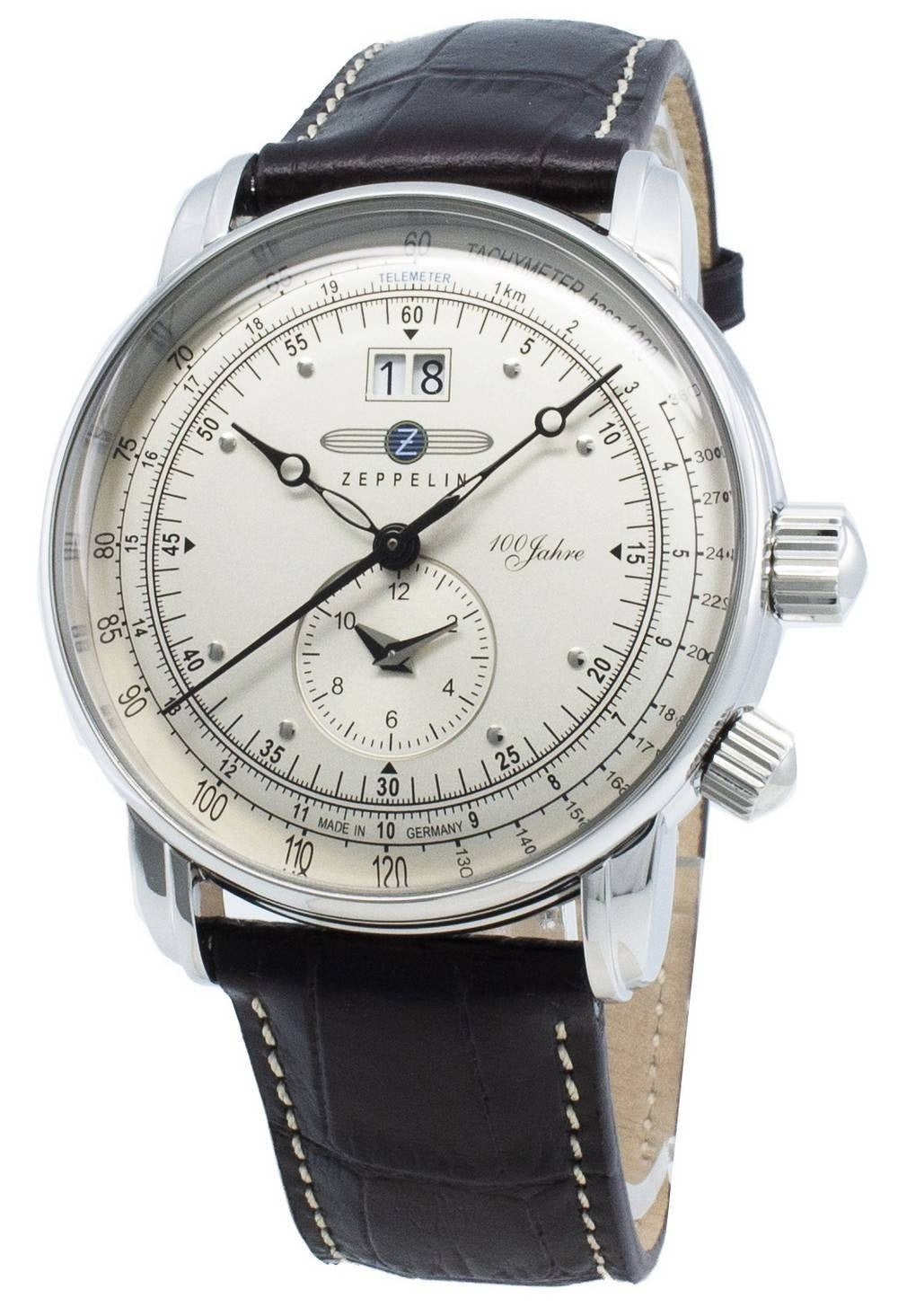 Zeppelin 100 Jahre 7640-1 76401 Quartz Tachymeter herrklocka