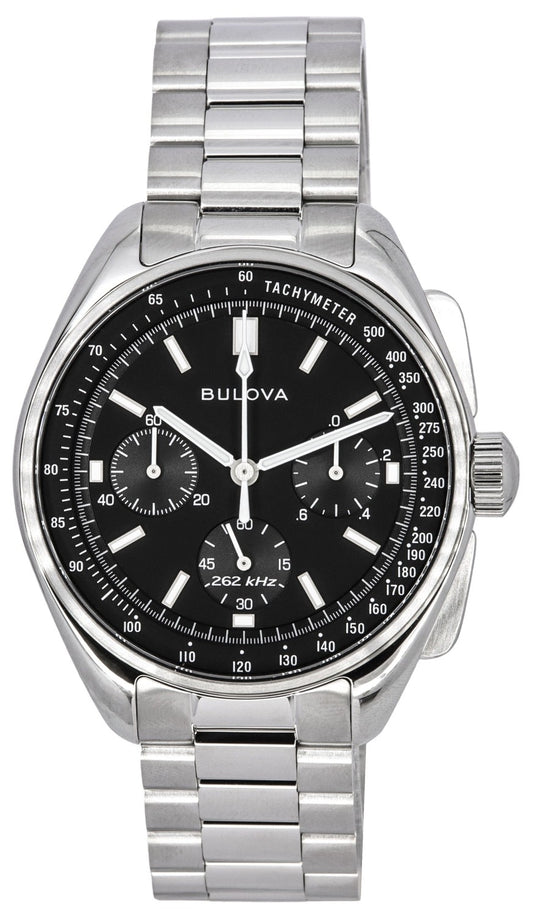 Bulova Lunar Pilot Archive Series Special Edition Chronograph Black Dial Quartz 96K111 Herrklocka med extra rem