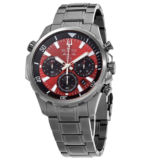 Bulova Marine Star Chronograph Quartz 98B350 100M herrklocka
