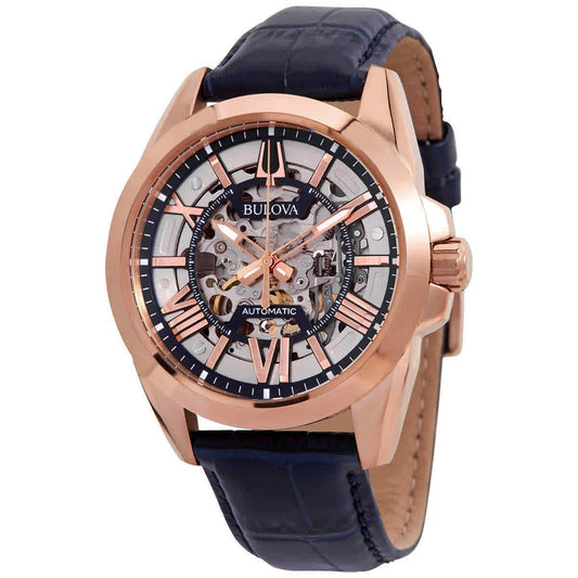 Bulova Sutton Automatisk Skeletturtavla 97A161 100M herrklocka