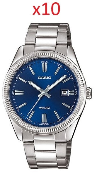 CASIO COLLECTION Mod. DATE - NAVY BLUE - SPECIAL PACK 10 PC
