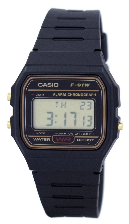 Casio Alarm Chronograph Digital F-91WG-9S F91WG-9S herrklocka