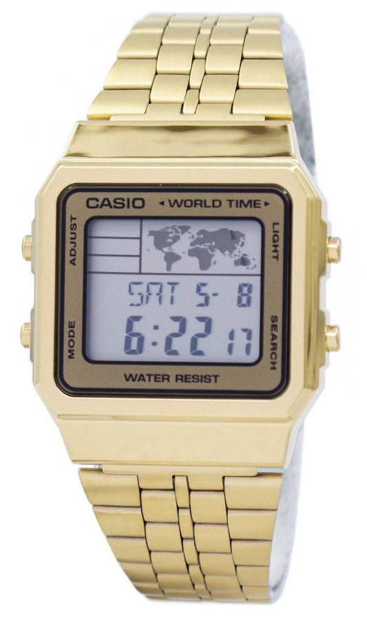 Casio Alarm World Time Digital A500WGA-9DF herrklocka