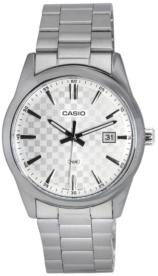 Casio Analog Rostfritt stål Silver Urtavla Quartz MTP-VD03D-7A MTPVD03D-7 Herrklocka