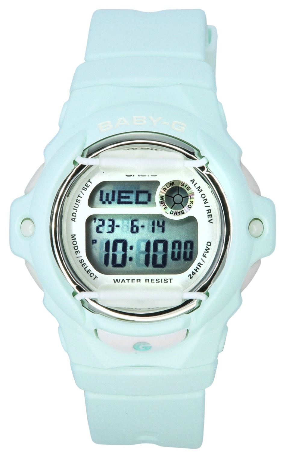 Casio Baby-G Digital Pastell Grön Resin Armband Quartz BG-169U-3 200M Damklocka