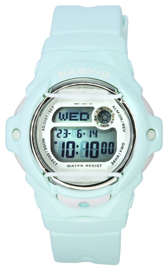 Casio Baby-G Digital Pastell Grön Resin Armband Quartz BG-169U-3 200M Damklocka