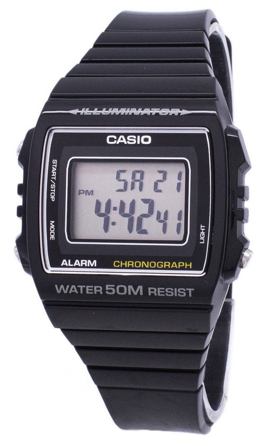 Casio Digital Alarm Chronograph Quartz W-215H-1AVDF W-215H-1AV unisexklocka