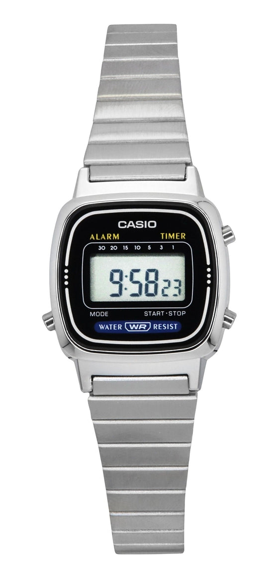 Casio Digital Classic Alarm Timer LA670WA-1DF LA670WA-1 Damklocka
