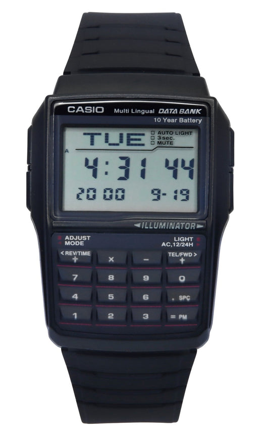 Casio Digital Data Bank 5 larm Flerspråkig DBC-32-1ADF DBC-32-1A herrklocka