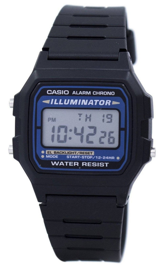 Casio Digital Quartz Alarm Chrono Illuminator F-105W-1ADF F105W-1ADF Herrklocka