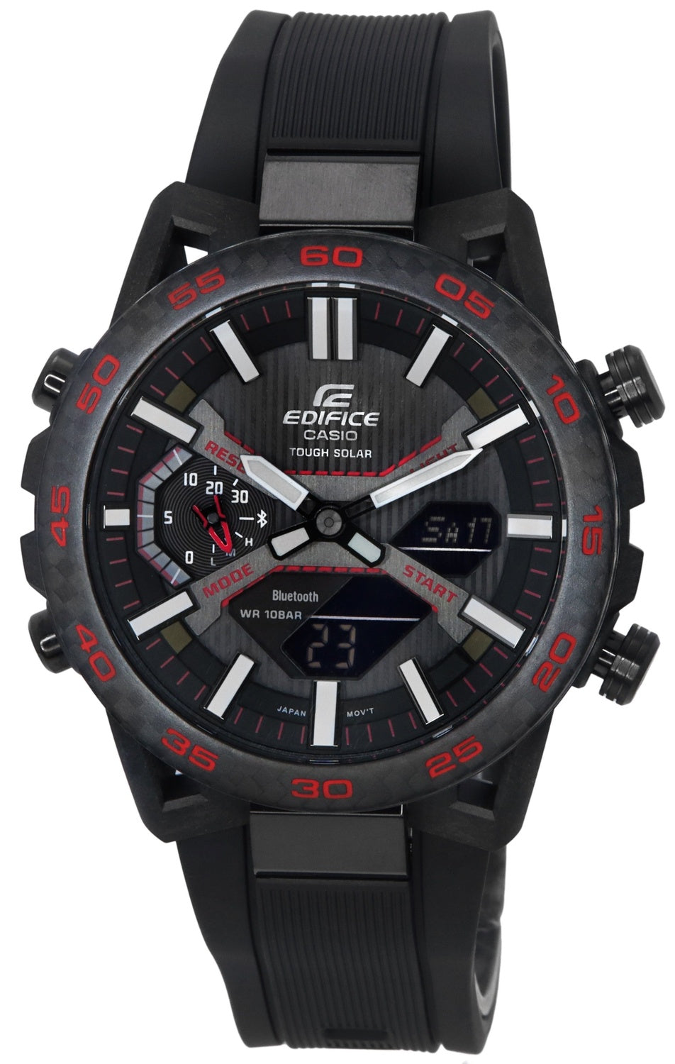 Casio Edifice Sospensione Mobile Link Analog Digital Solar ECB-2000PB-1A 100M herrklocka