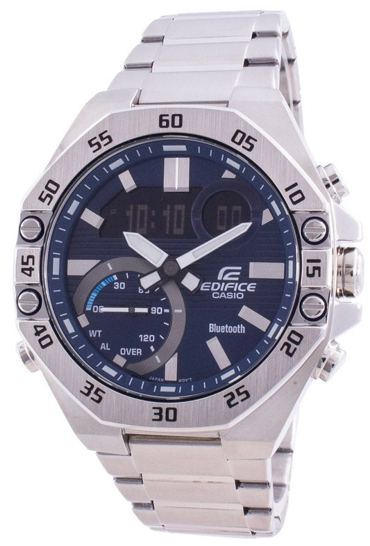 Casio Edifice World Time Mobile Link ECB-10D-2A ECB10D-2 100M herrklocka