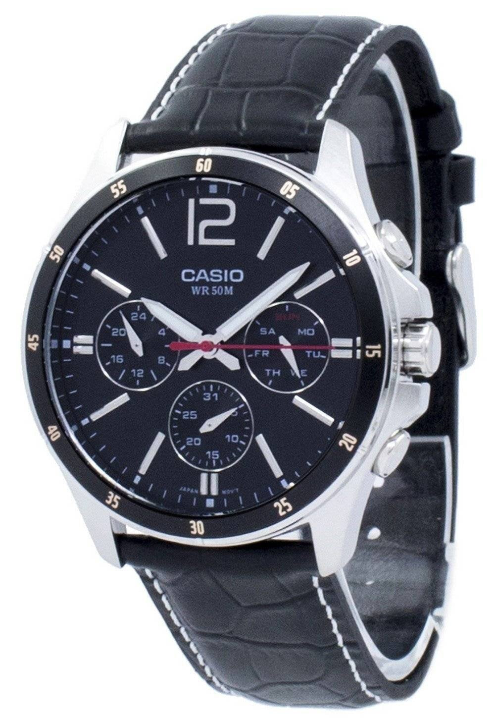 Casio Enticer Analog Quartz MTP-1374L-1AV MTP1374L-1AV herrklocka