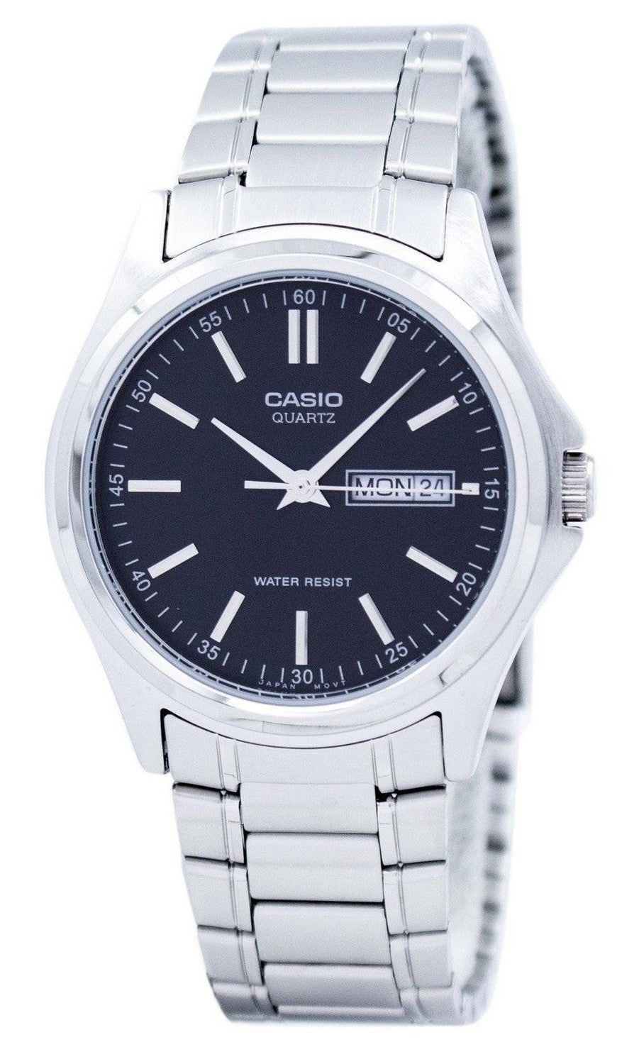 Casio Enticer Quartz Analog Black Dial MTP-1239D-1ADF MTP-1239D-1A Herrklocka