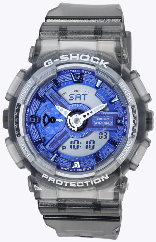 Casio G-Shock Analog Digital Blue Dial Quartz GMA-S110TB-8A 200M damklocka