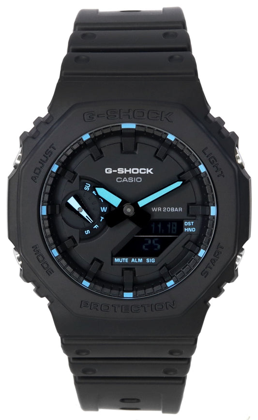 Casio G-Shock Neon Accent Analog Digital Quartz GA-2100-1A2 GA2100-1A2 200M herrklocka