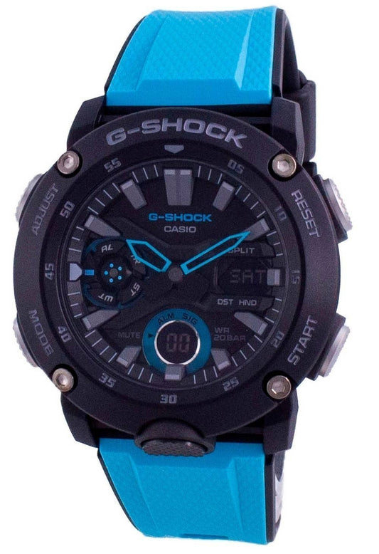 Casio G-Shock Standard Analog Digital Carbon Core Diver's GA-2000-1A2 GA2000-1A2 200M herrklocka