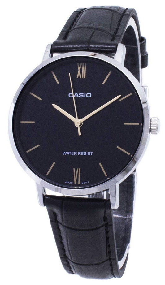 Casio Quartz LTP-VT01L-1B LTPVT01L-1B analog damklocka