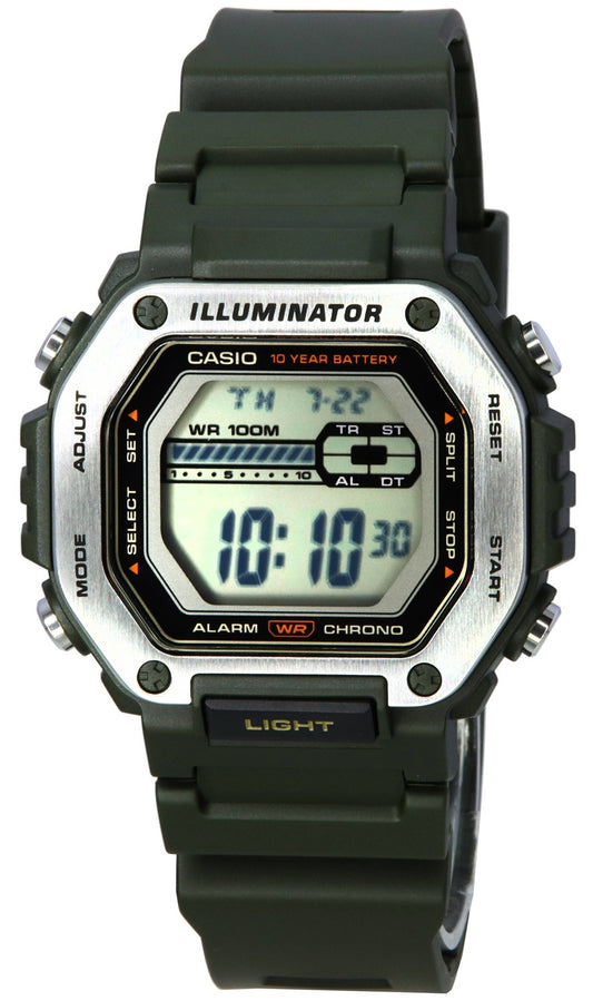 Casio Standard Digital Black Dial Quartz MWD-110H-3A MWD110H-3 100M herrklocka