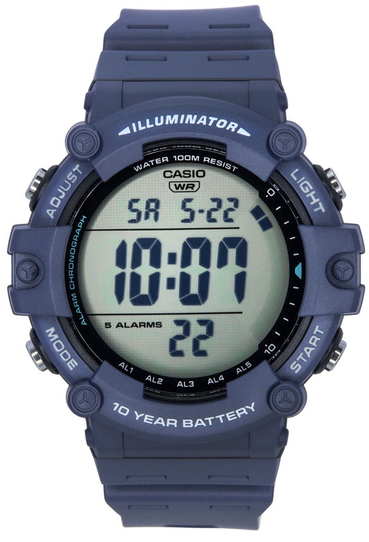 Casio Standard Digital Blue Resin Armband Quartz AE-1500WH-2A 100M herrklocka