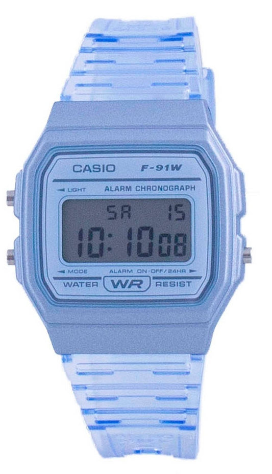 Casio Youth Blue Resin Digital F-91WS-2 F91WS-2 unisexklocka