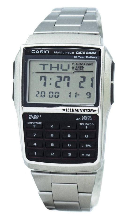 Casio Youth Digital Data Bank 5 larm Flerspråkig DBC-32D-1ADF DBC-32D-1 herrklocka