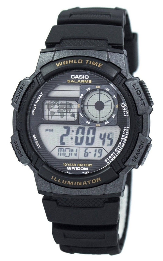 Casio Youth Digital World Time AE-1000W-1AV AE1000W-1AV herrklocka