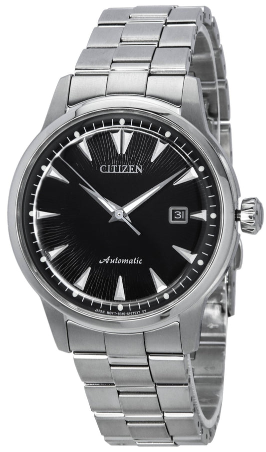 Citizen Kuroshio 64 Series Limited Edition rostfritt stål svart urtavla automatisk NK0001-84E herrklocka