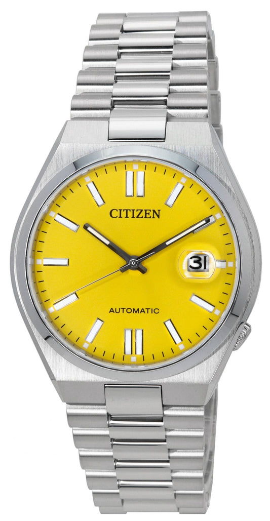 Citizen Tsuyosa Rostfritt stål Gul Urtavla Automatisk NJ0150-81Z Herrklocka