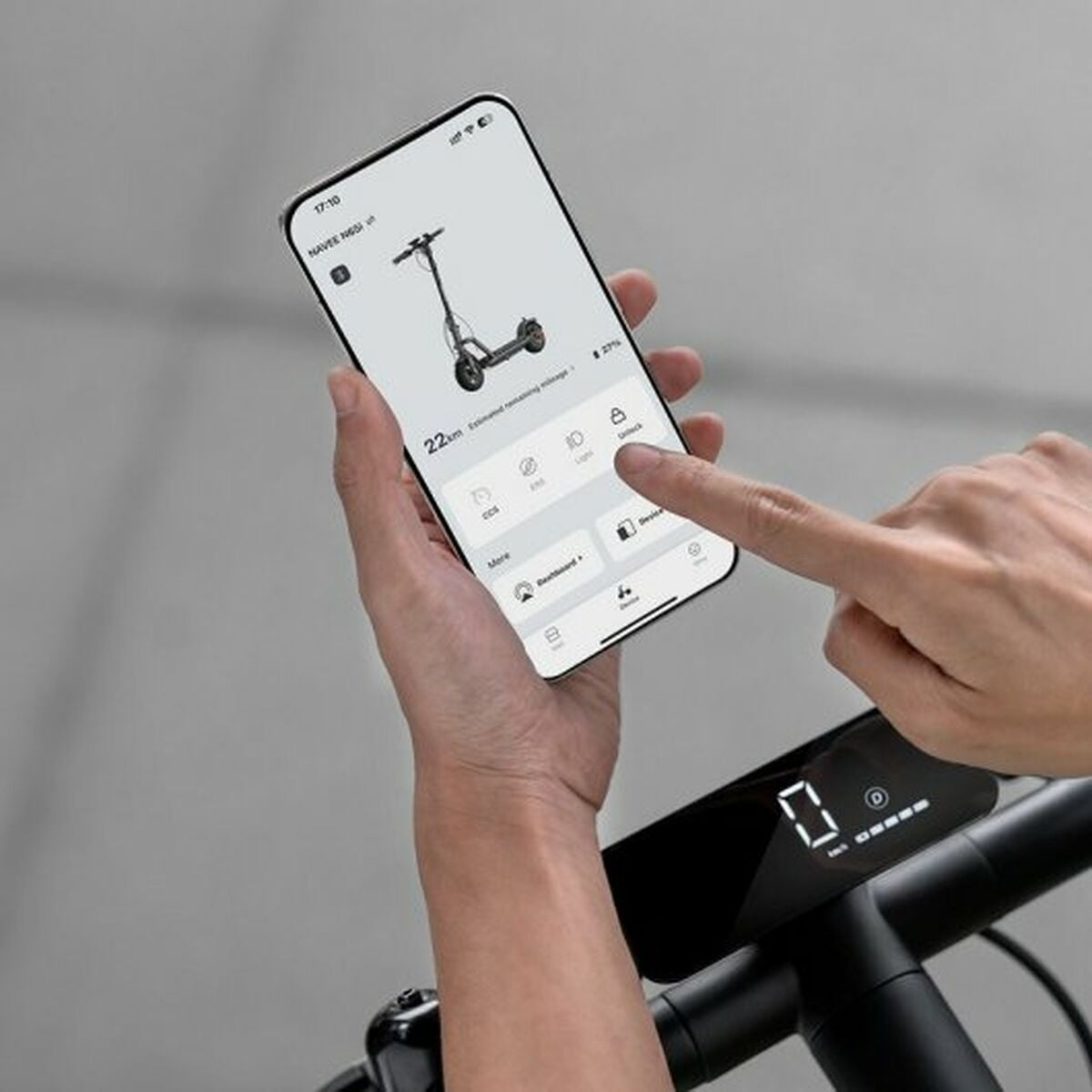 Elskoter Navee N65i 1000 W Svart 25 km/h