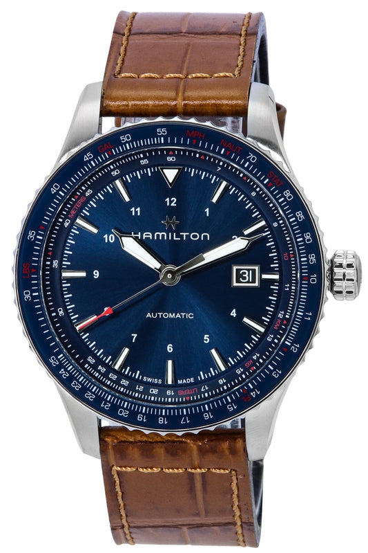 Hamilton Khaki Aviation Converter Blue Dial Automatic H76645540 100M herrklocka
