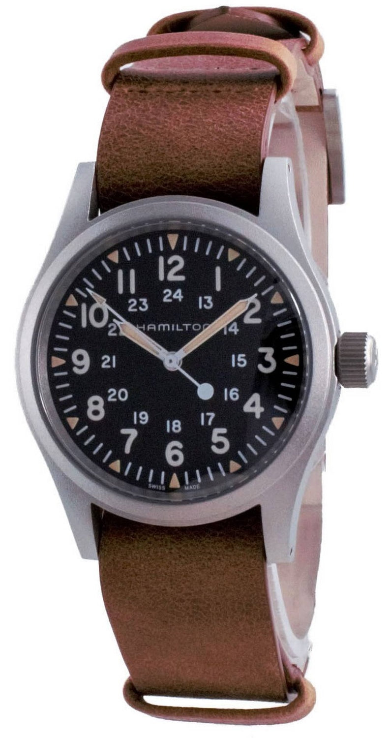 Hamilton Khaki Field Black Dial Mekanisk H69439531 Herrklocka