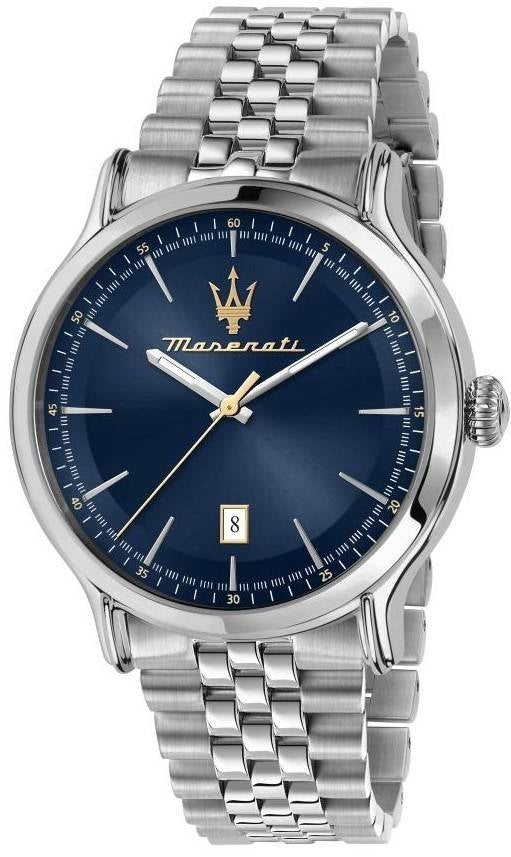 Maserati Epoca rostfritt stål Blue Dial Quartz R8853118021 100M herrklocka