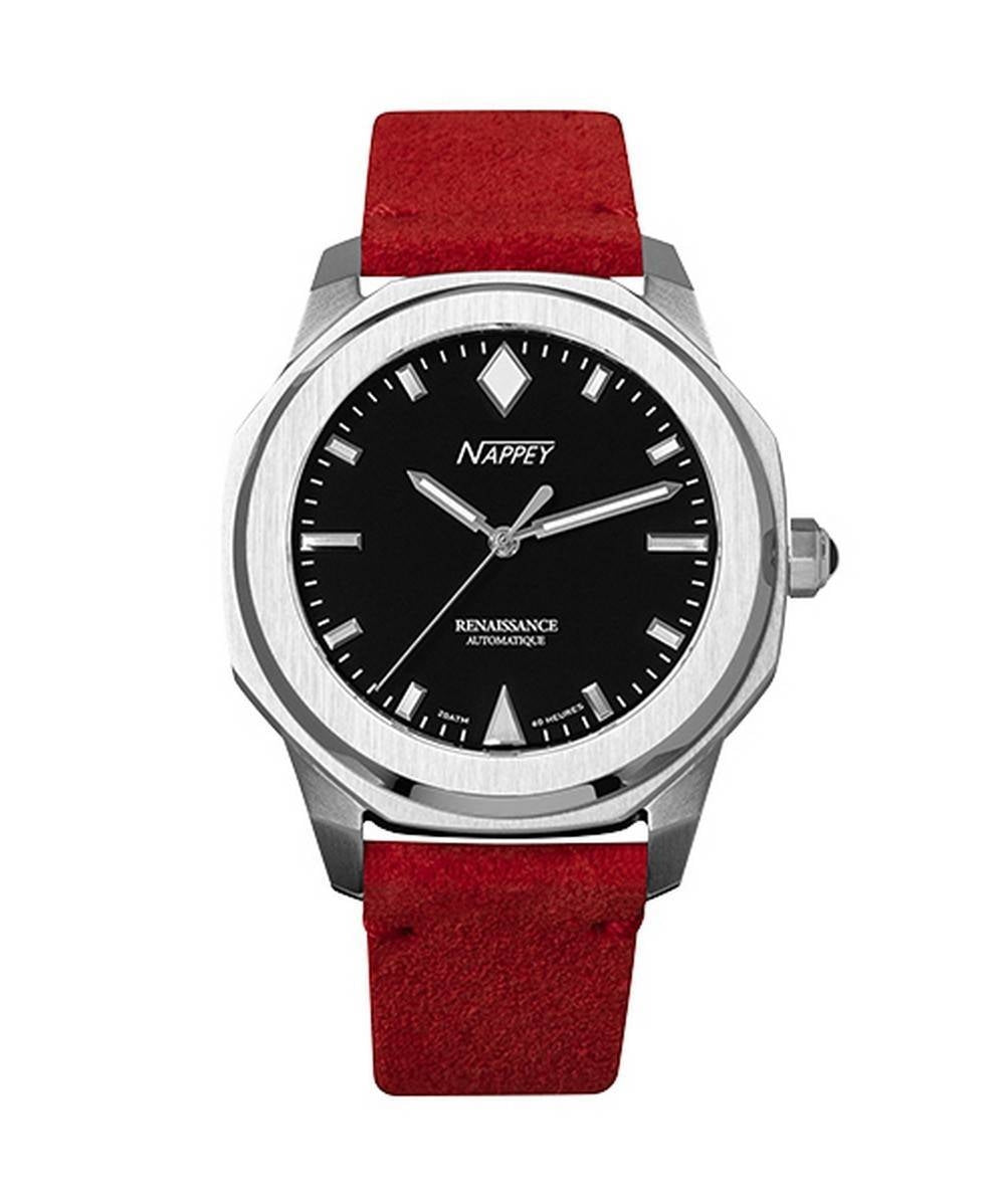 Nappey Renaissance Steel And White Automatisk NY41-AD2M-3B4A 200M unisexklocka