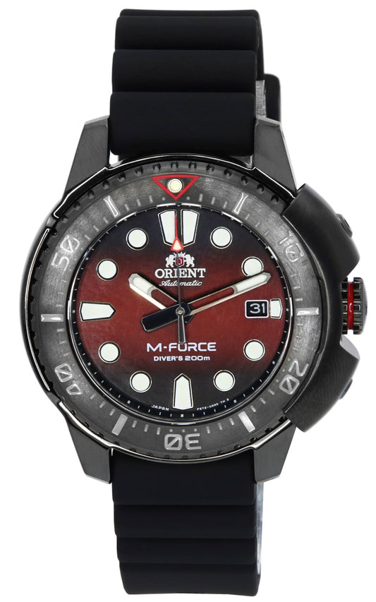 Orient M-Force Limited Edition Red Dial Automatic Diver's RA-AC0L09R00B 200M herrklocka
